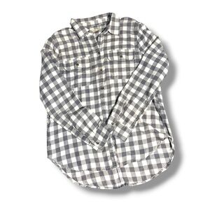 Hollister Gray Checkered Women's Button Down Shirt